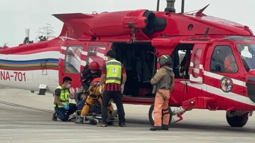 半小時接獲2起山難　空勤直升機出動救出1男1女