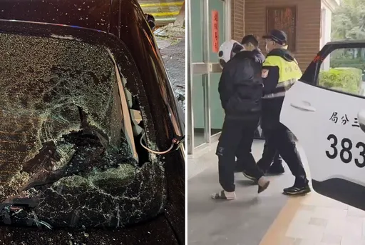 為了20萬元債務砸賓士車　台中警1天內破案逮人