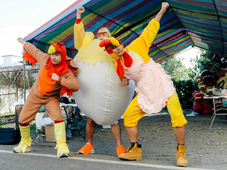 （左起）鹿希派、余祥銓、各務孝太。好看娛樂提供