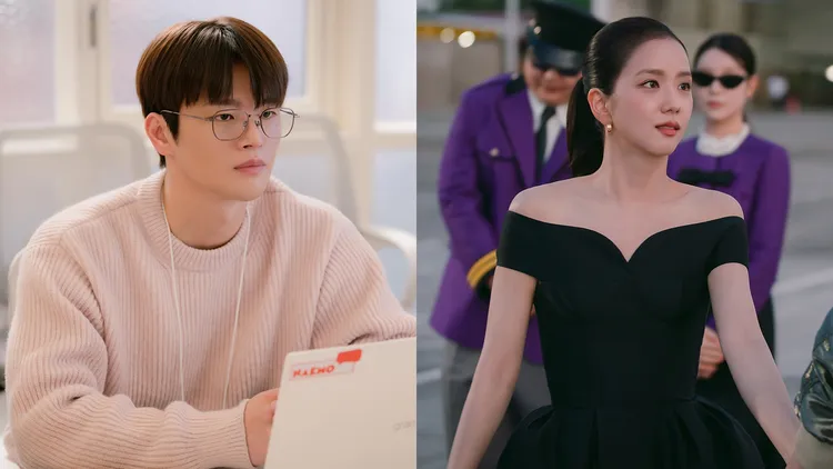 徐仁國（左圖）、Jisoo在《訂閱男友》是同事兼死對頭。Netflix提供