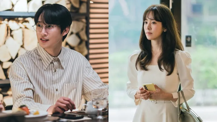 朴成焄（左圖）在《未婚男女的效率戀愛》中是韓志旼的相親對象之一。翻攝JTBC