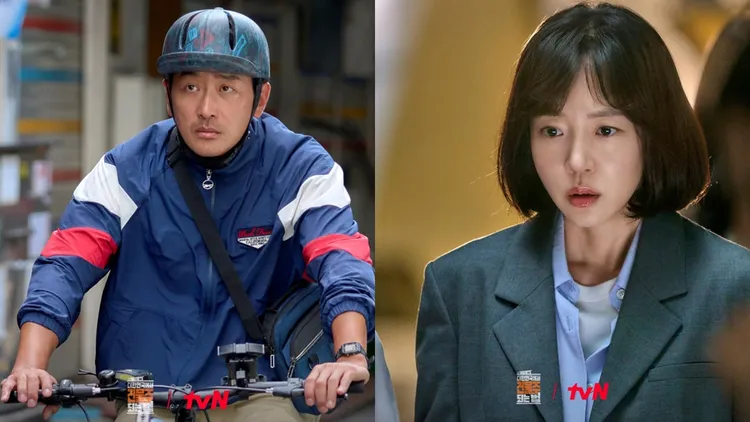 河正宇（左圖）、林秀晶在《在大韓民國成為房主的方法》飾演夫妻。翻攝tvN