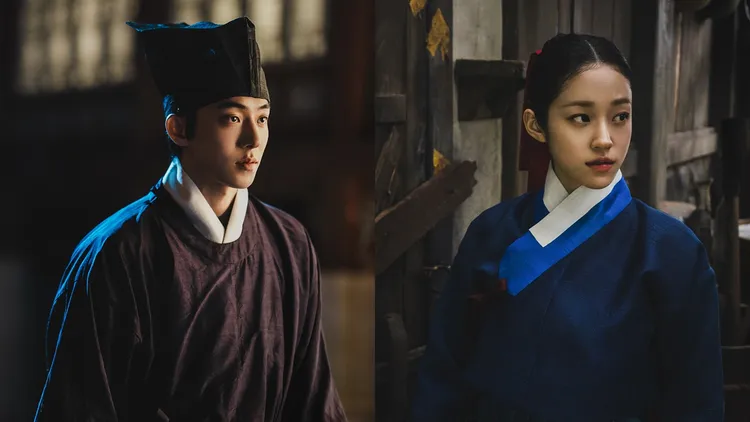 南柱赫（左圖）《鬼迷東宮》以斬鬼的刀術，搭配盧允瑞聽見鬼魂聲音的能力，調查東宮祕密。翻攝Netflix