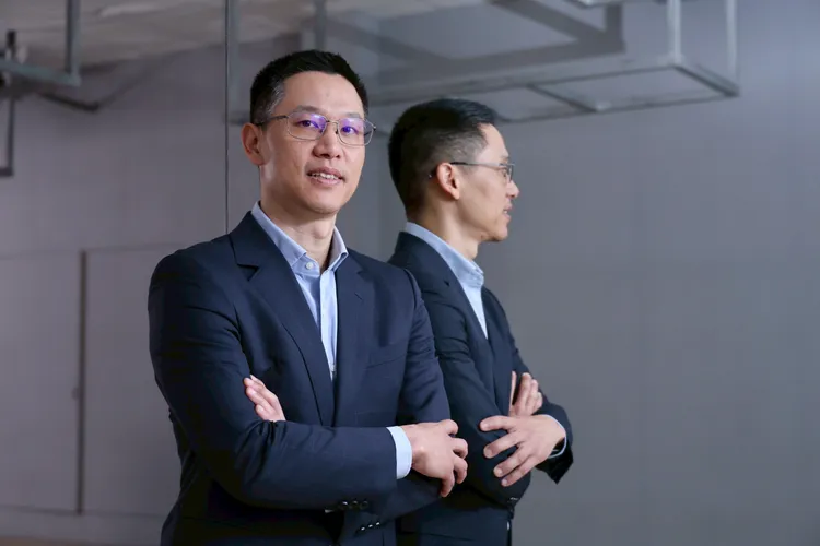 劉繼然表示，未來如何利用AI幫助電梯提高效率且提升客戶滿意。莊宗達攝