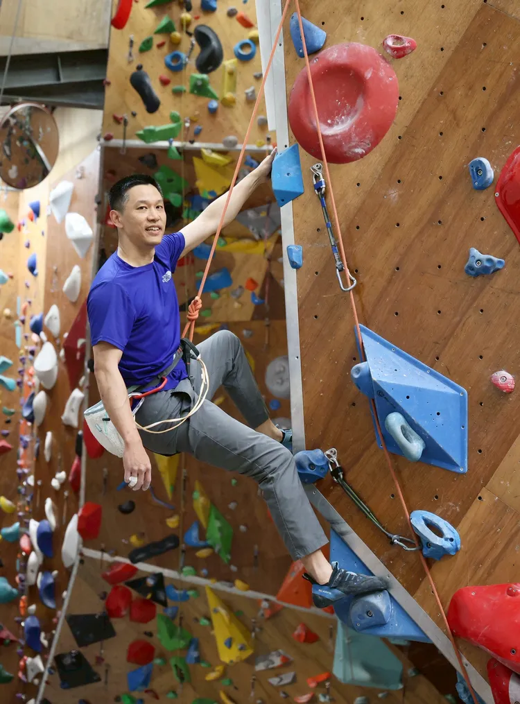 劉繼然認為，工作和攀岩是一樣的道理，都是要冷靜做策略性思考，看清楚何處是突破點。莊宗達攝