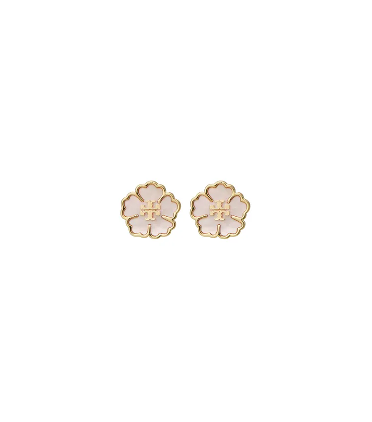 TORY BURCH FORGET ME NOT勿忘我系列小型耳釘，4890元 。品牌提供