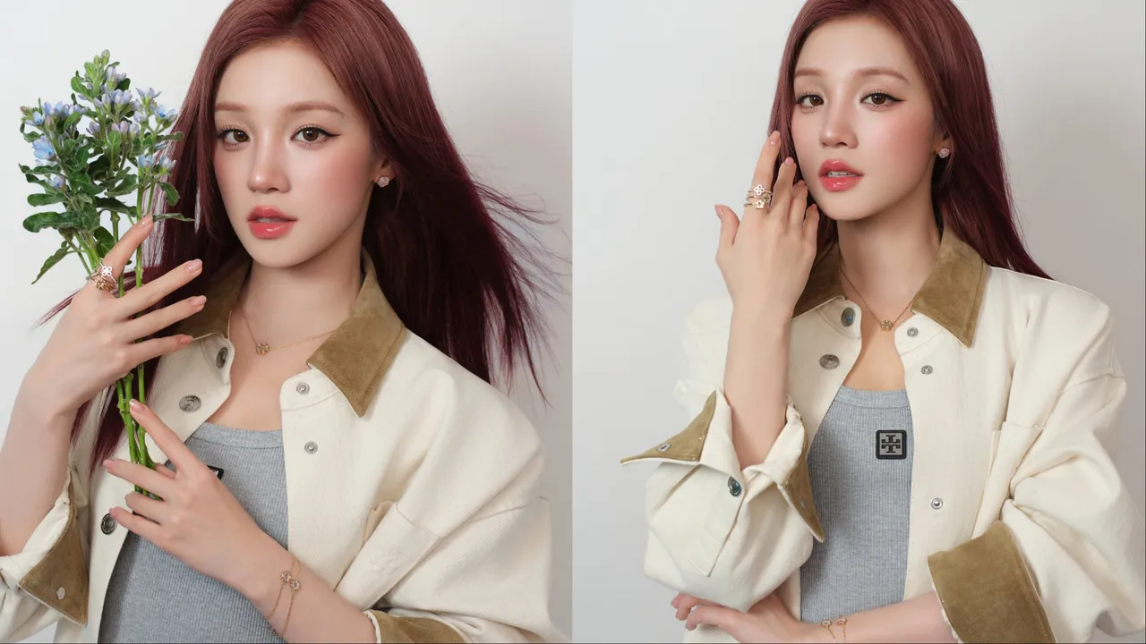 宋雨琦搶先演繹TORY BURCH「FORGET ME NOT勿忘我」系列時尚珠寶。品牌提供