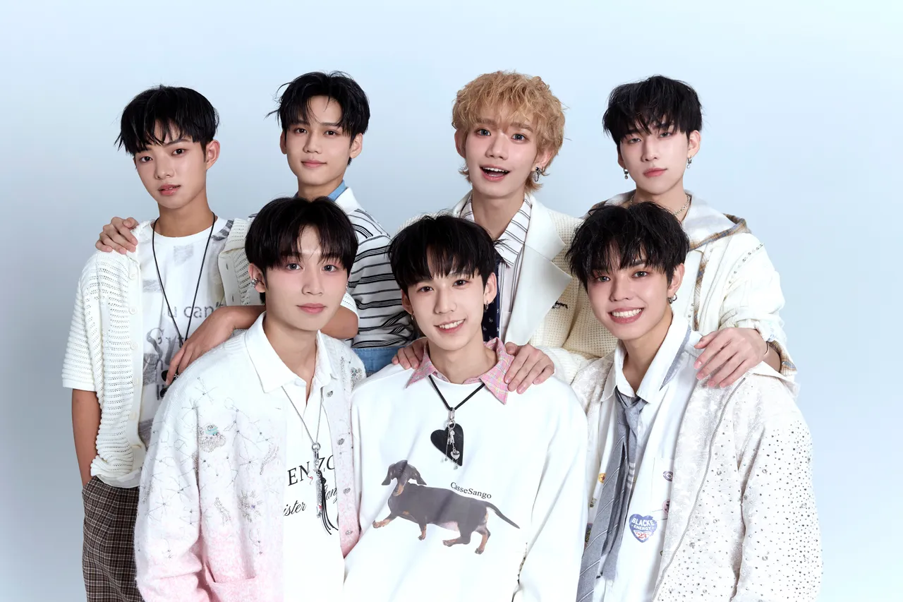 F.F.O（上排左：至琦、彥旭、鈞嘉、俊希；下排左：勝銘、小新、加藤琉士）。FU Entertainment X DJB提供