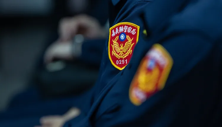 總統賴清德赴嘉義慰勉警察。總統府提供