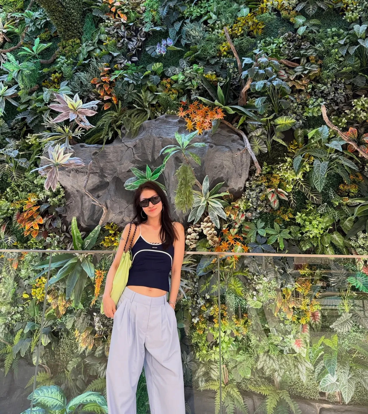 蔡依林姊姊蔡旻紋凍齡，身材保養得宜。翻攝蔡旻紋臉書