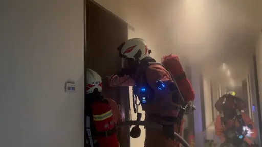 竹市大樓火警！102位住戶緊急疏散　2受困住戶獲救輕傷送醫