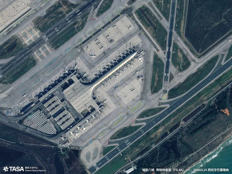 「齊柏林衛星」首波影像曝光。翻攝自國家太空中心TASA臉書