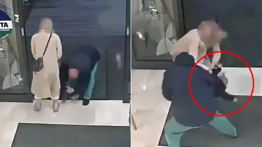 驚悚影片｜超市陌生男突襲「強擄1歲女」　女娃慘斷腿媽尖叫求援