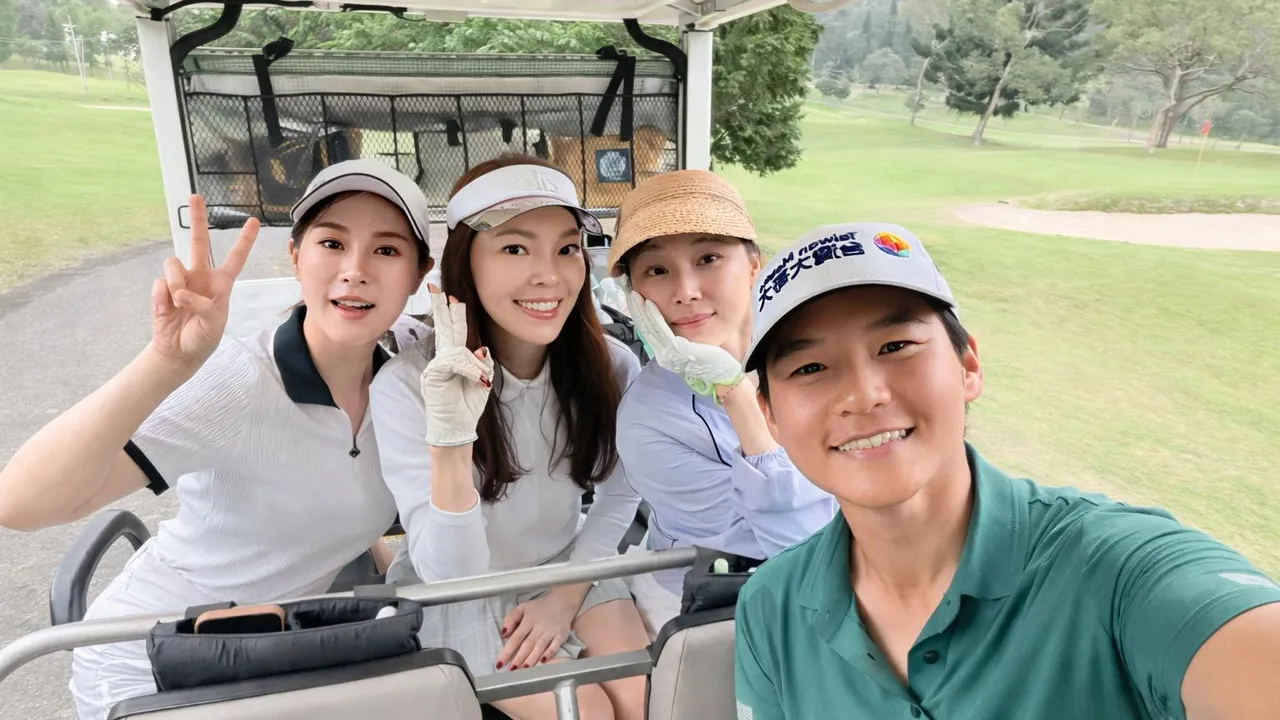 獨家｜曾馨瑩擁22吋細腰瘋打高爾夫　開春首打球友竟是大咖球后