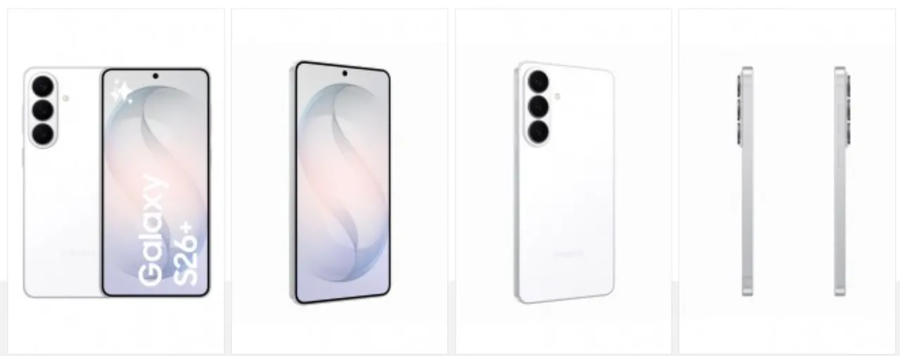 Galaxy S26+白色外型。Evan Blass