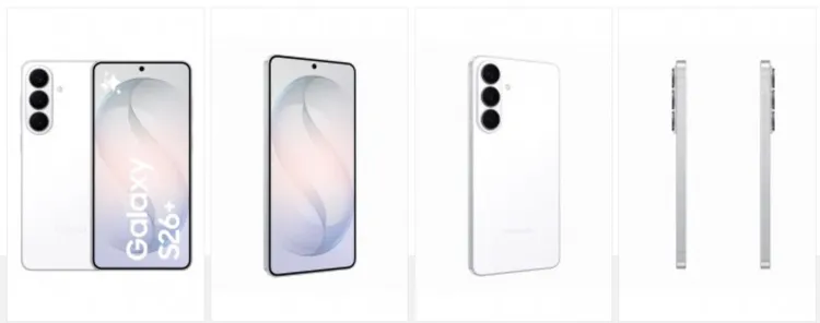 Galaxy S26+白色外型。Evan Blass