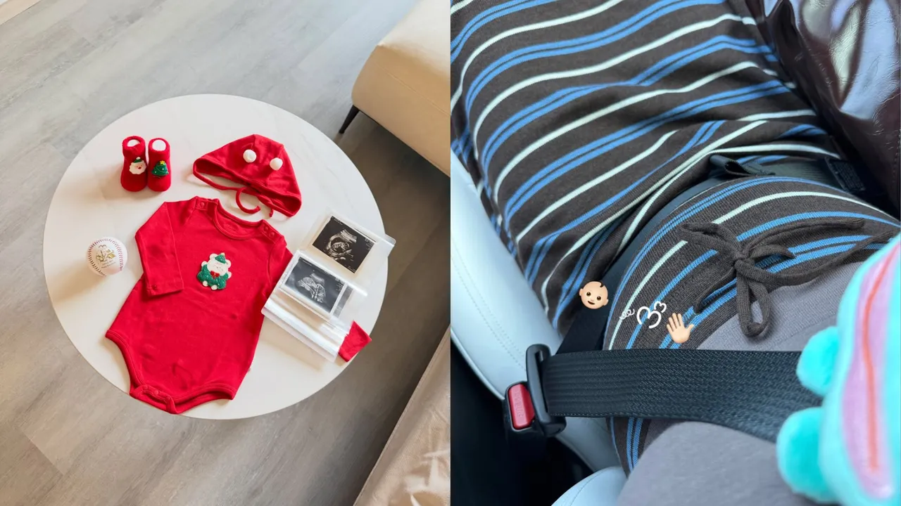 中信兄弟球星江坤宇妻子懷孕了。翻攝《@joy880712》IG