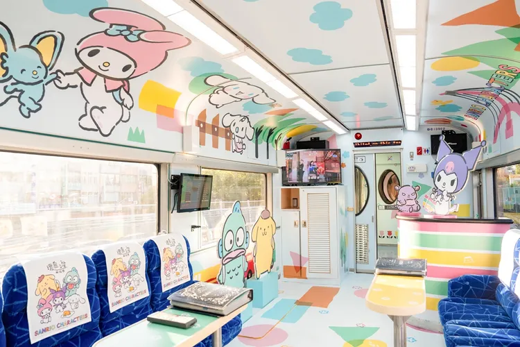 套票的來回交通，去程安排搭乘高鐵，回程體驗「環島之星 三麗鷗萌旅號」，打造獨一無二的追星行程。業者提供