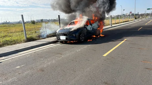 南科特定開發區火燒車　駕駛座「椅背斜躺」驚見焦屍