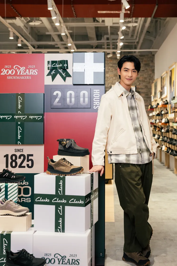 連晨翔以Clarks最新鞋款示範帥氣奶爸的時尚造型。品牌提供