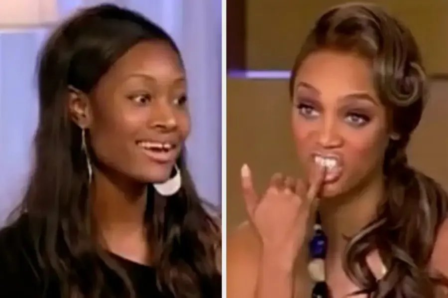 Dani Evans當年曾在節目上被泰拉以嘲弄方式詢問「妳覺得有牙縫能拿CoverGirl合約嗎？」。翻攝畫面