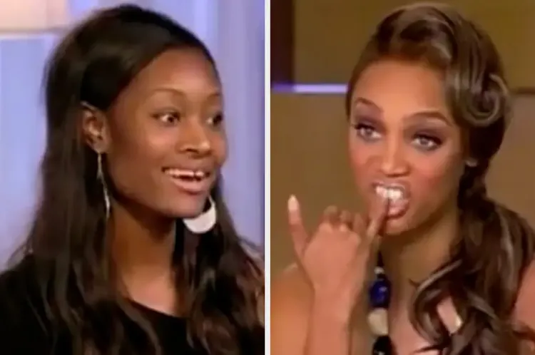 Dani Evans當年曾在節目上被泰拉以嘲弄方式詢問「妳覺得有牙縫能拿CoverGirl合約嗎？」。翻攝畫面