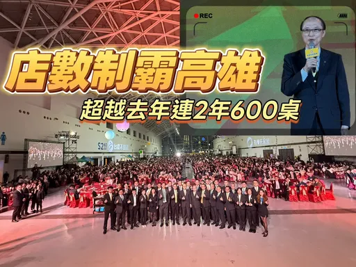 永慶尾牙高雄席開630桌6000人同歡　逆勢展店市佔達7成