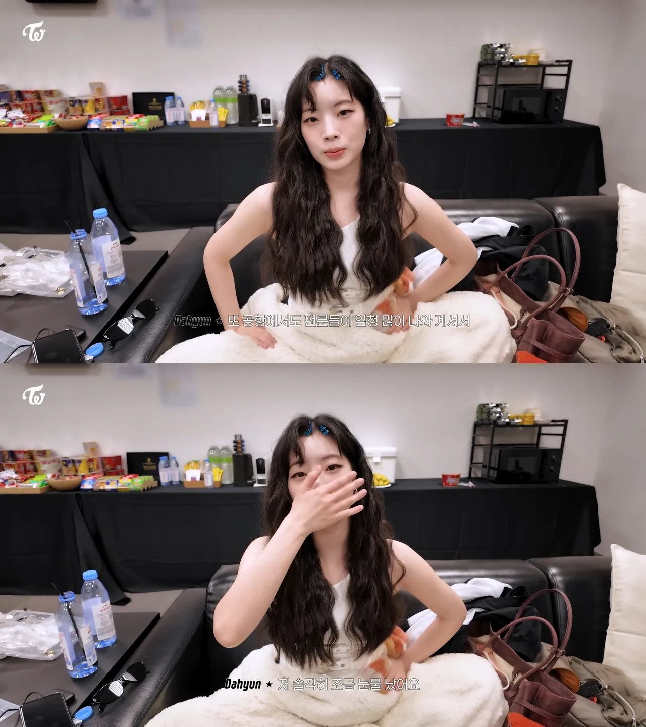 多賢透露抵達小港機場看到這麼多粉絲，忍不住小落淚，幸好有墨鏡遮住。翻攝YouTube