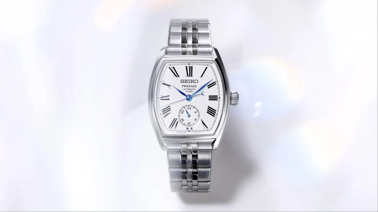 Seiko Presage系列首次推出酒桶型腕錶。品牌提供