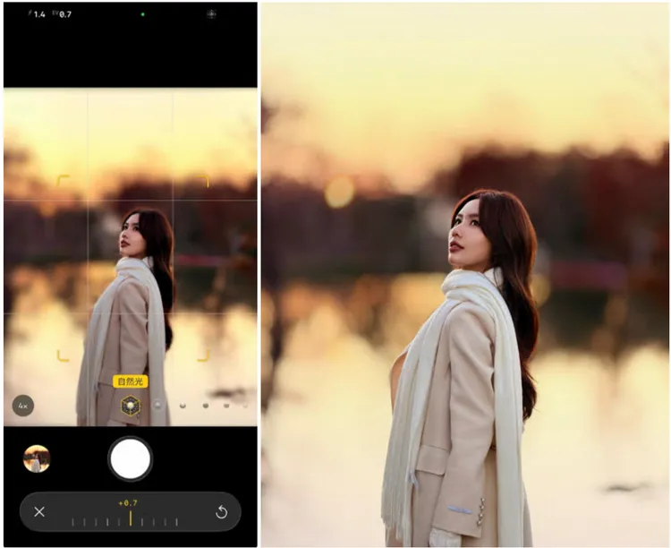 想增加景深效果，可將將光圈調大至 f/1.4，讓主角更突出，畫面更具立體感。紀映光 @chillinlight、Anny Chang @xannnyx提供
