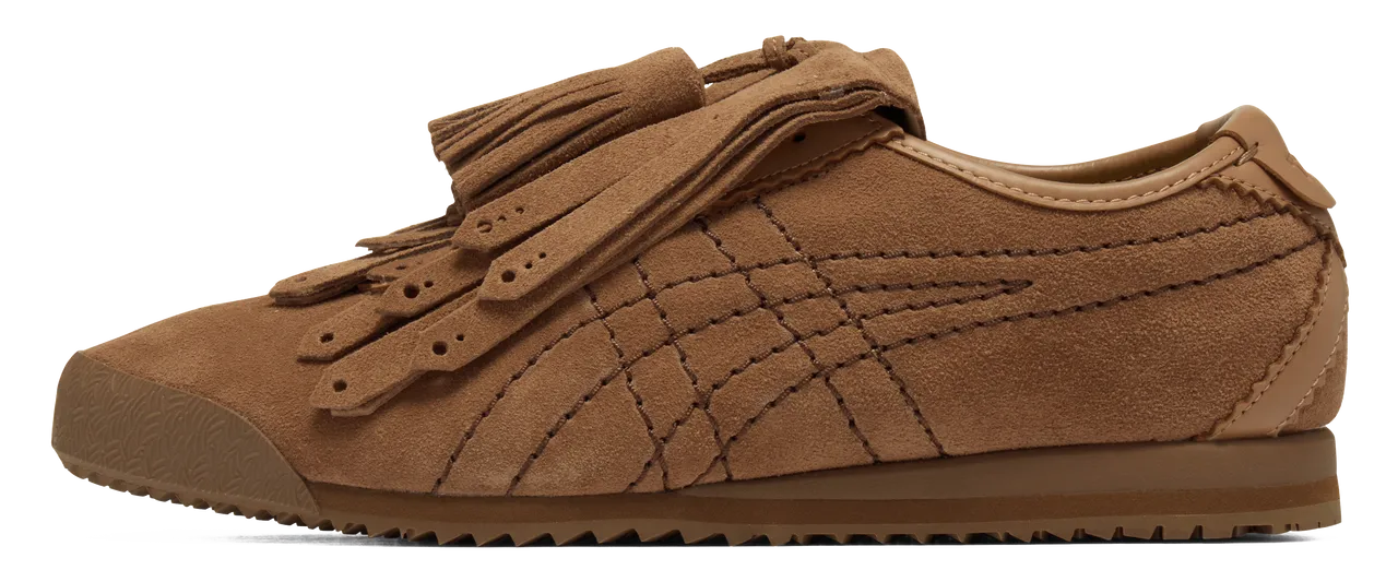 鬼塚虎棕色MEXICO 66 FRINGE，6880元。品牌提供