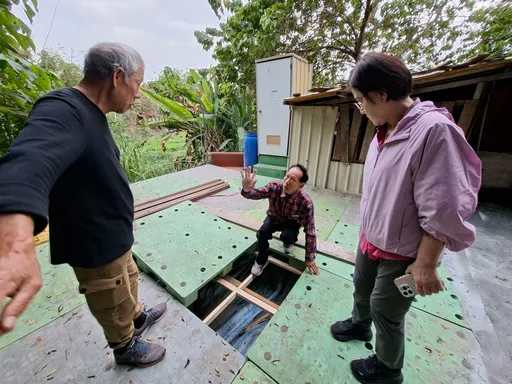 台中旱溪驚見「神秘平台」　涉佔國有地藏建築廢棄物！1嫌到案