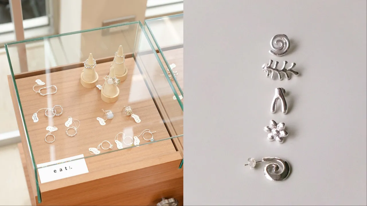 大阪純銀飾品eat以復古藝術的靈感，打造出兼具曲線美與份量感的精緻飾物。品牌提供