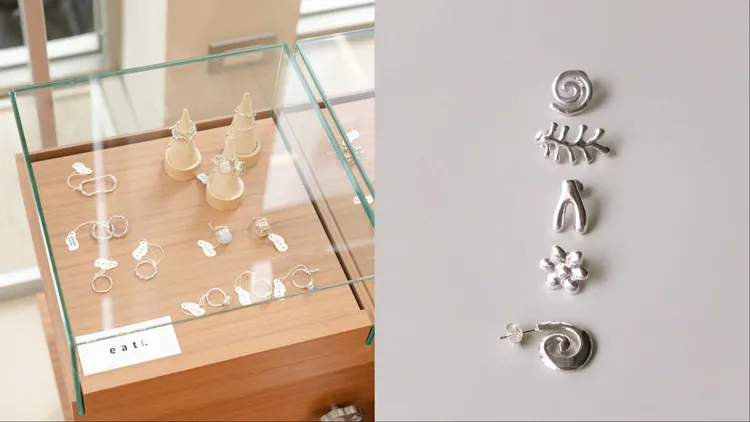 大阪純銀飾品eat以復古藝術的靈感，打造出兼具曲線美與份量感的精緻飾物。品牌提供