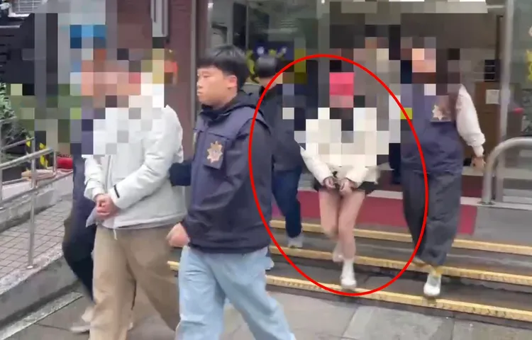 為了吸客，林嫌找來穿著清涼的女荷官發牌。翻攝畫面