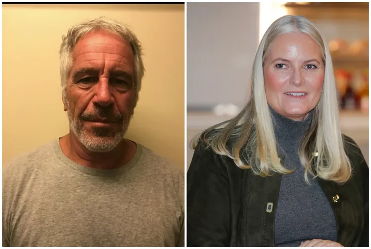 挪威王儲妃（右圖，路透）被爆出與已故性犯罪者艾普斯坦私交甚篤，震驚挪威。