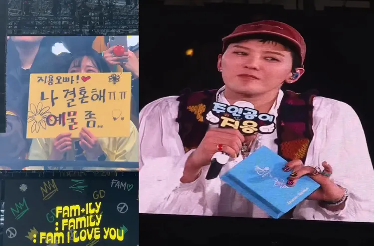 GD看到粉絲結婚的板子，大手筆送出1600萬韓元（約38萬元台幣）Jacob & Co.聯名項鍊。翻攝IG