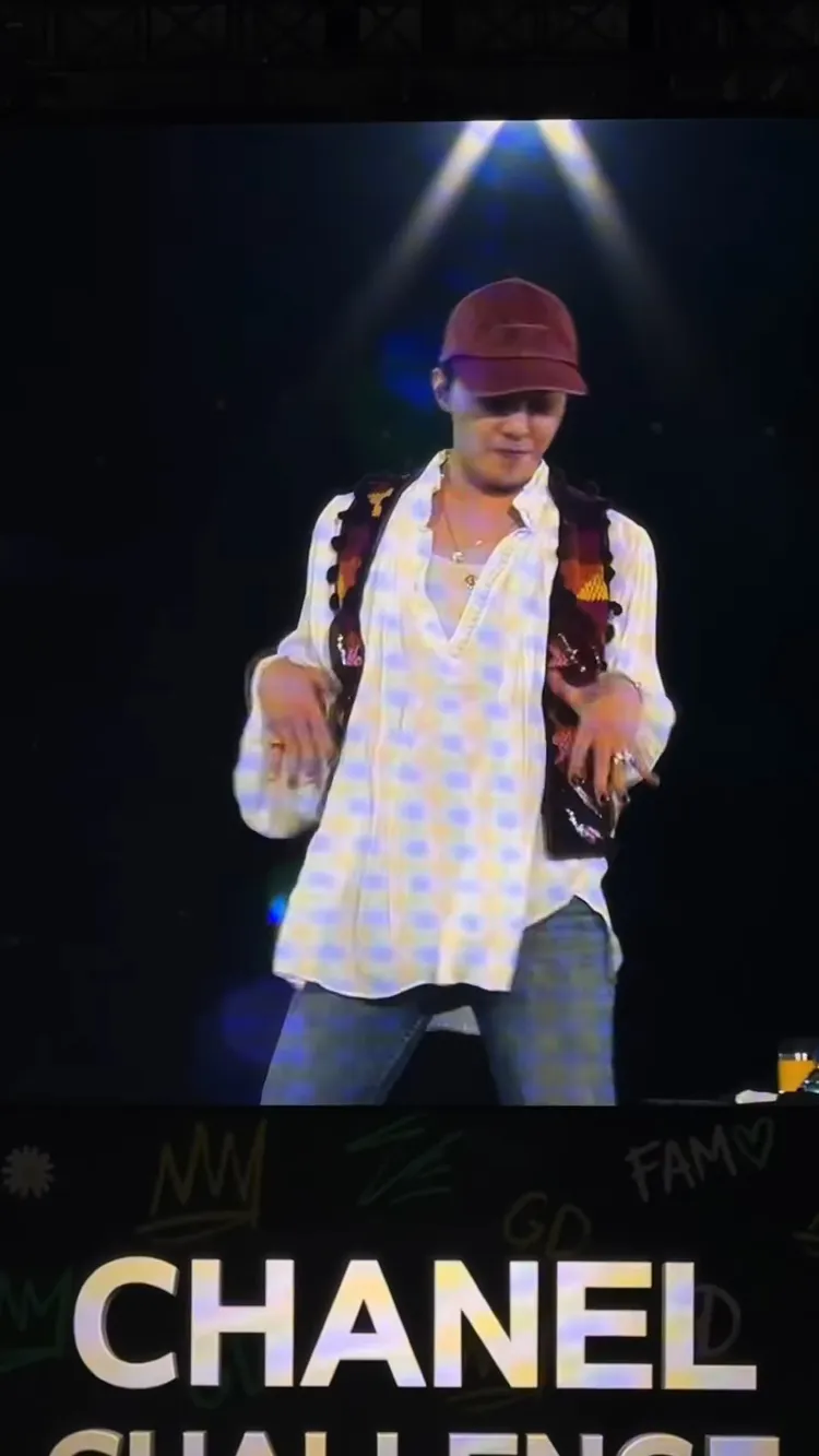 GD挑戰南非小天后泰拉TYLA的性感《CHANEL》，全場尖叫聲爆表。翻攝IG