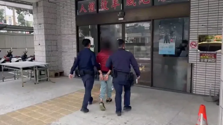 主嫌陳男遭警方識破移送法辦。翻攝畫面