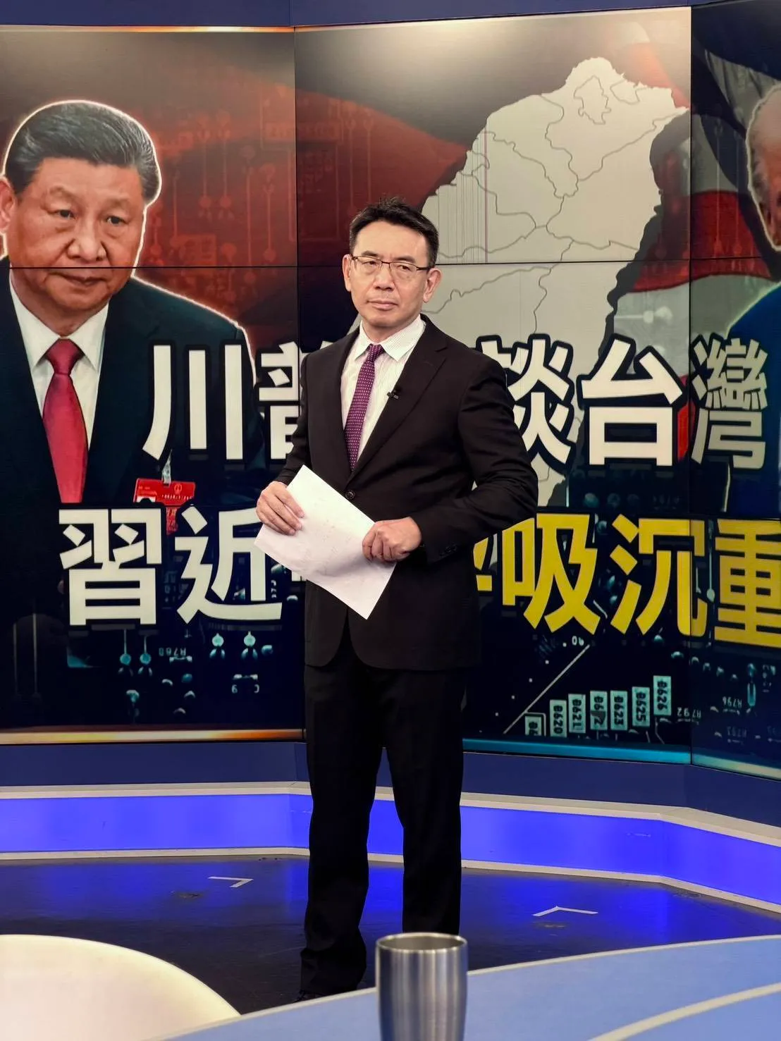 劉寶傑相隔1年重返第一線。東森財經台提供