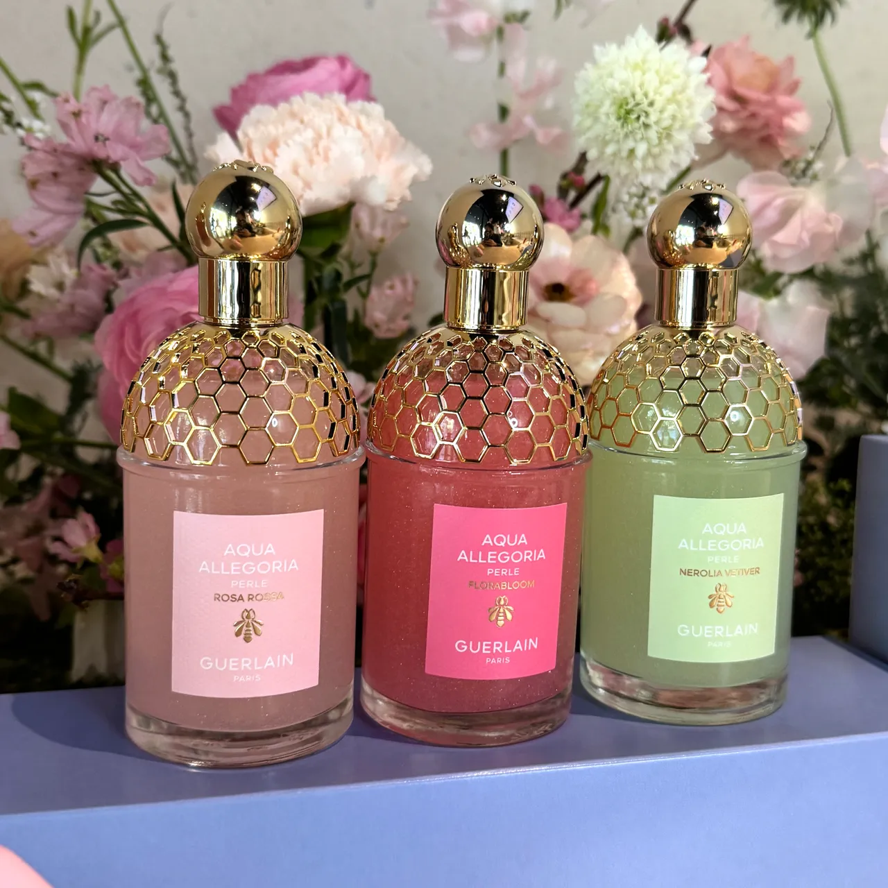 嬌蘭推出花草水語潤膚珍珠淡香精，各125ml／6450元。張家玲攝