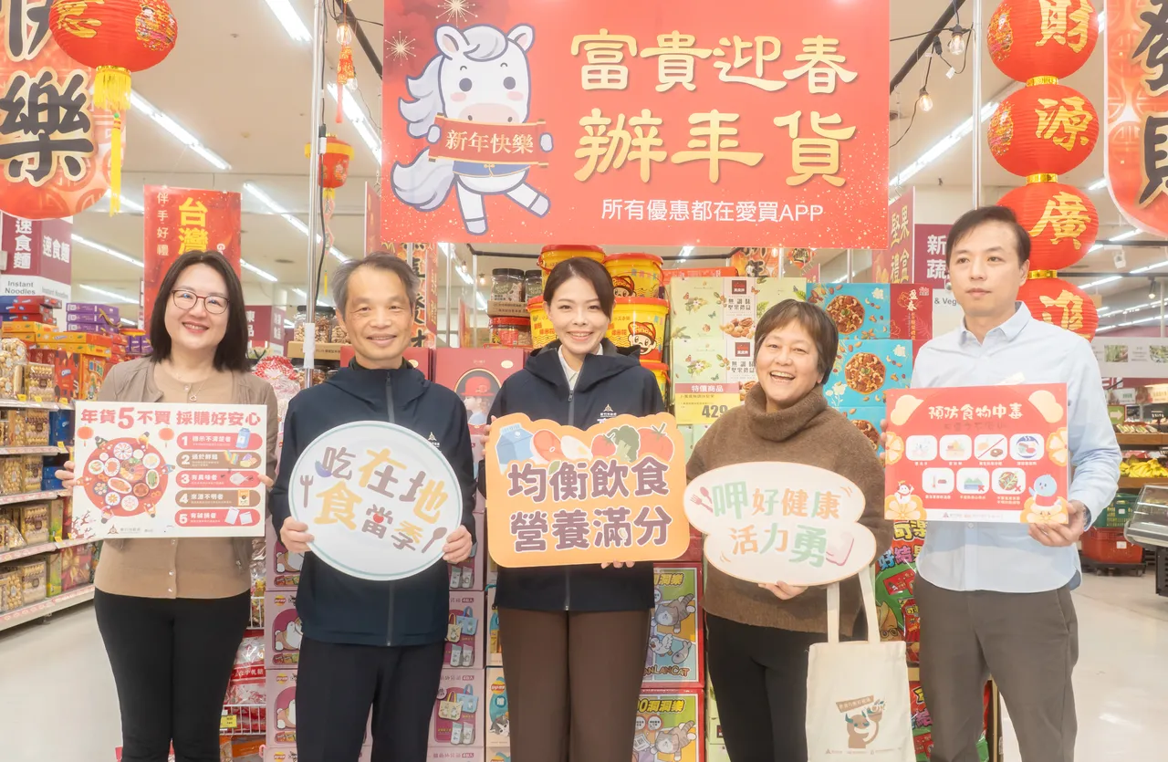 高虹安宣導把握採買5不原則、健康平安迎馬年。新竹市府提供