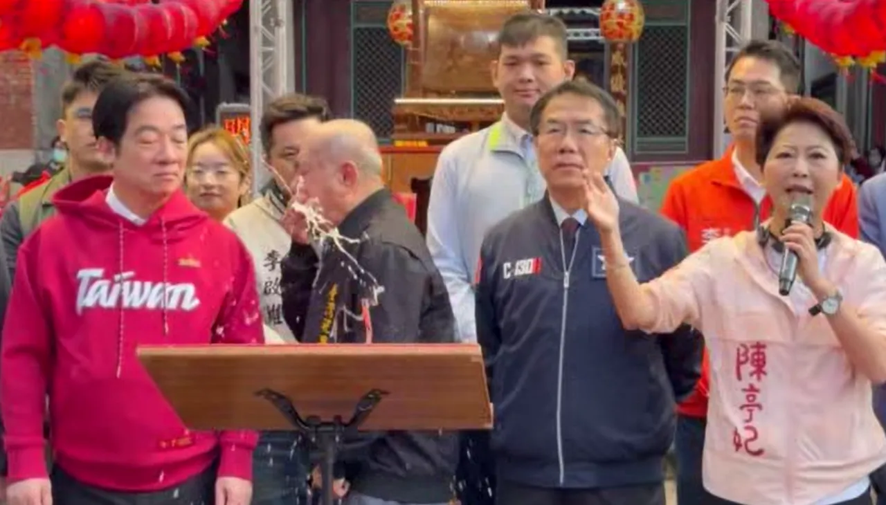 武廟主委吐了！噴濺賴清德總統一身　原因曝光