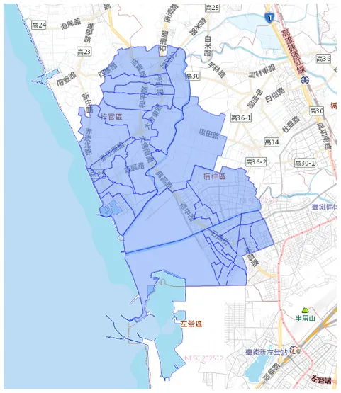高雄部分地區將停水。自來水公司