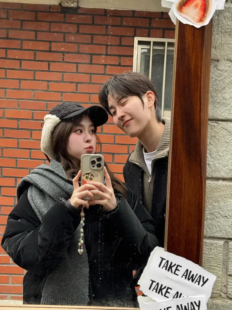 邱偲琹與韓國男友愛得熱烈。翻攝自邱偲琹Threads