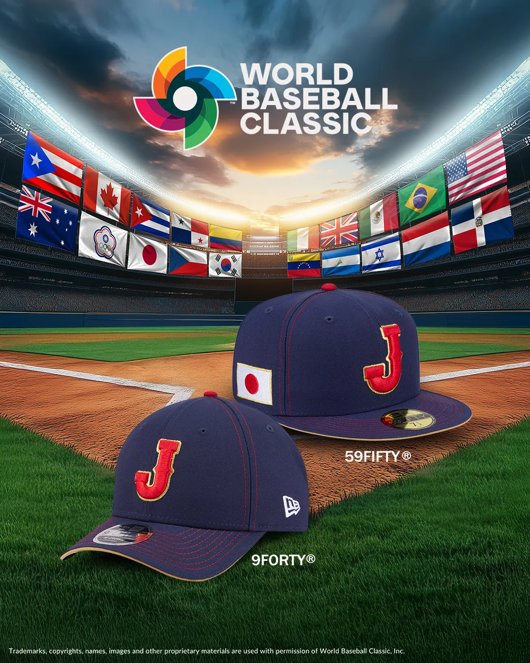 日本隊則選用其標誌性色彩語彙，並加入全黑與撞色拼接款是增添潮流感。品牌提供