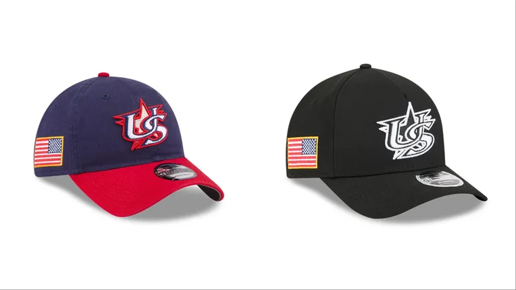 NEW ERA「2026 WBC系列」美國隊920帽款（左）、940AF帽款（右），各1380元。品牌提供