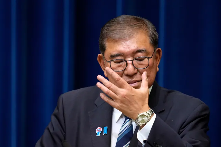 日本前首相石破茂。美聯社資料照片