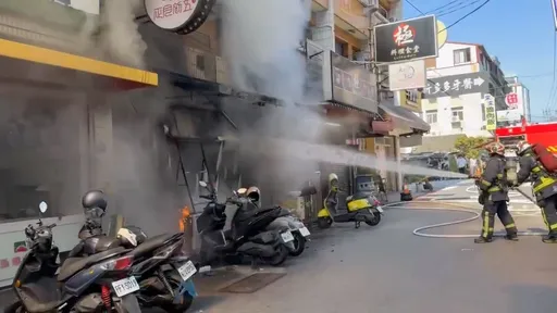 台中逢甲商圈湯包店火警釀1傷　疑更換瓦斯桶管線脫落起火