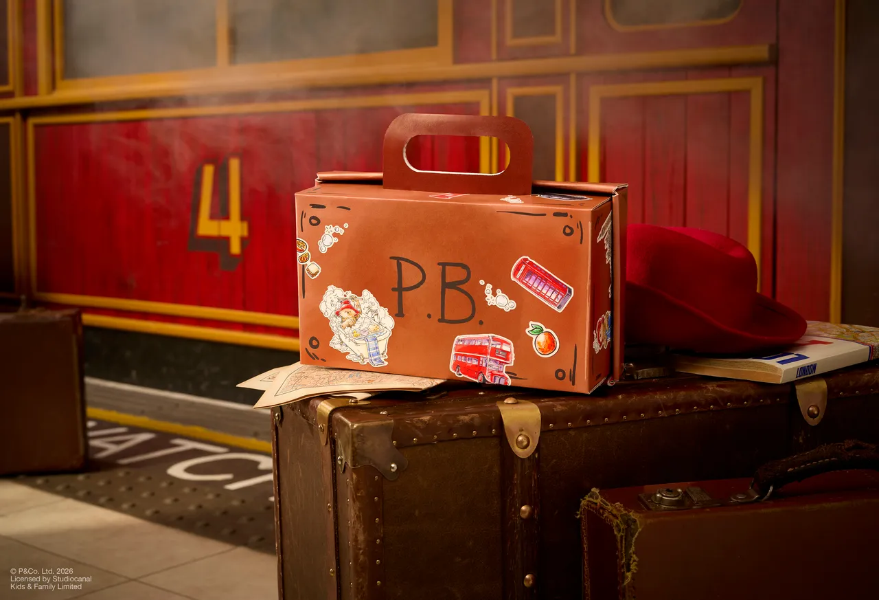 Paddington x LUSH柏靈頓行李箱，280元。品牌提供